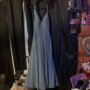 Stunning Blue Prom Dress with Elegant Design